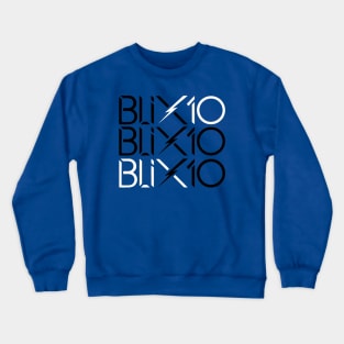 Blix10 Shirt - Triple B&W Crewneck Sweatshirt